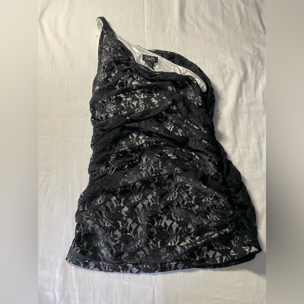 Rue 21 Lace Shirt Black/White
